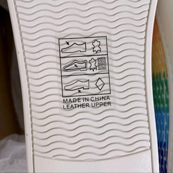 Soludos Womens Low Top Sneakers Rainbow Stripe Embroidered Organic Cotton Size 7 - Picture 14 of 16